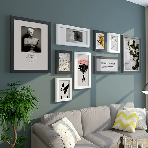 Современный диван, фотография, свежая настенная фоторамка