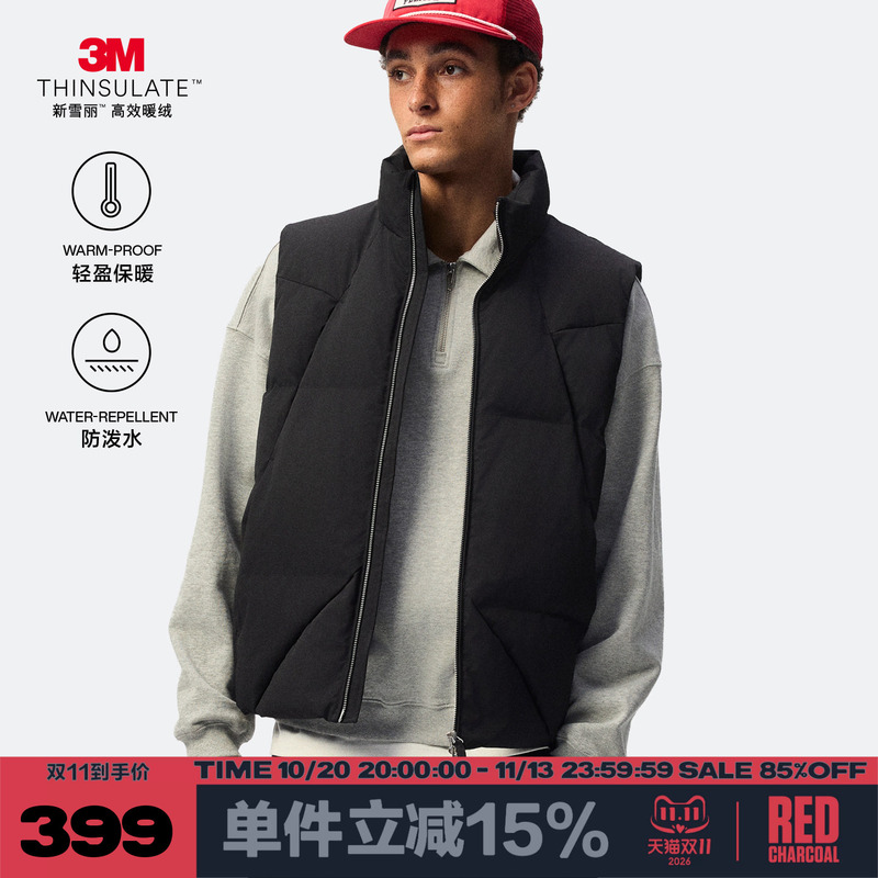 Redcharcoal Red Charcoal Thinsulate 3m Vest Men's New American Style Men's Multi-Pocket Outerwear Cotton Vest
