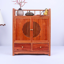 Solid wood storage cabinet household living room coffee table mahogany tea cabinet Cabinet Burma Rosewood full-board sideboard side cabinet