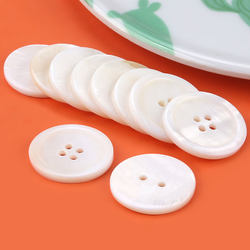 White shell buckle, wild shirt, coat, jacket, button accessory accessories, high -end suit round buttons