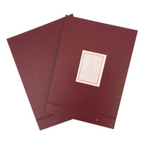 Oilcloth account clip loose-leaf detailed account leather screw shoelace account page cover account clip 16K25K32K accounting supplies