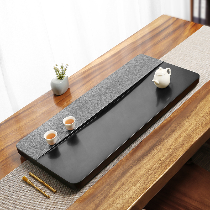 Uginshi Tea Tray Home 2023 New Natural Whole Block Dry Bubble Taichung Style Separate Minima Table Tea Desk Slate-Taobao