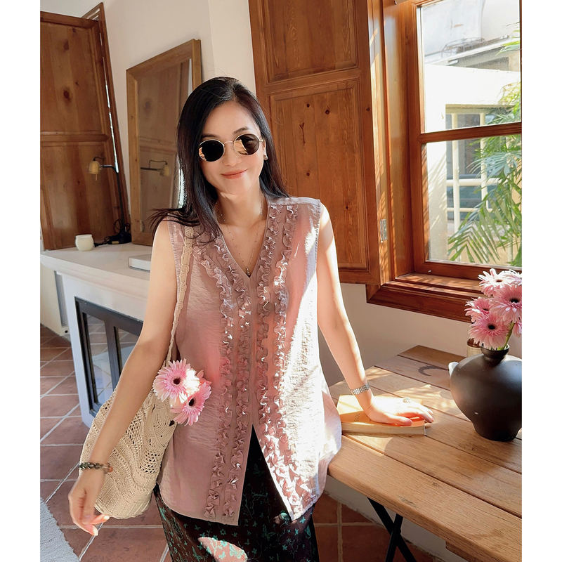 Summer's Dryness Secret|18Mm Dry Silk, a Cool Sleeveless Shirt That Doesn'T Stick to You Even When You'Re Sweating Summer's Dryness Secret|18Mm Dry Silk, a Cool Sleeveless Shirt That Doesn'T Stick to You Even When You'Re Sweating