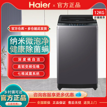 Haier Xqb120-Bz20D1 New Direct-Drive Inverter 12kg Large-Capacity Pulsator Washing Machine
