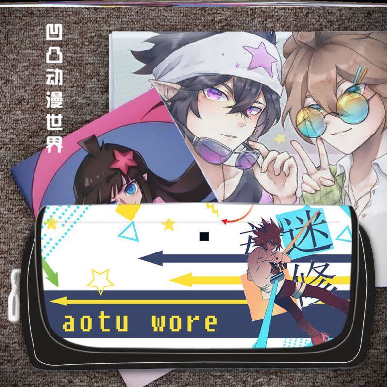 Rugged World study Supplies pen bag Cargard Rosgrui the same large capacity male and female student pencil case