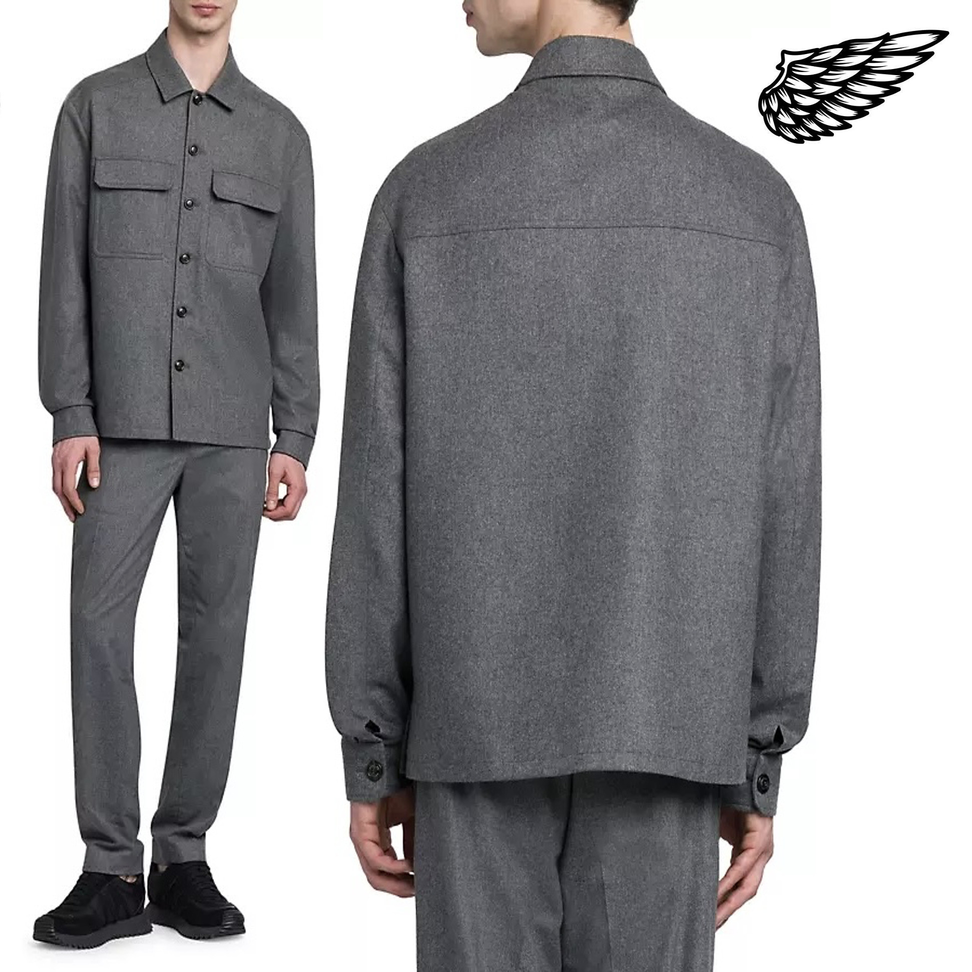 【Royal Quality】CAM-IC-IA Best quality 羊毛衬衫