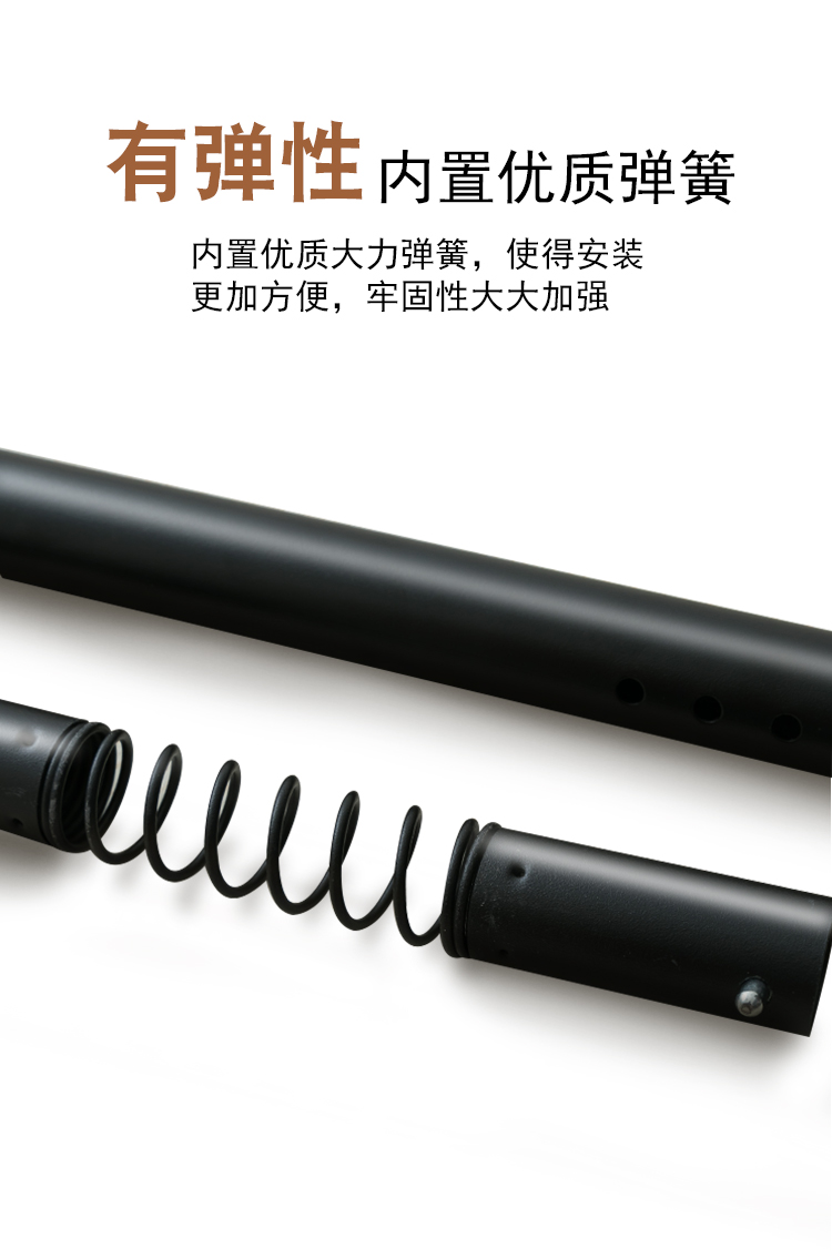 Punch-free cài đặt phòng ngủ phòng tắm vòi sen rèm quần áo câm dày Roman telescopic rèm cực đơn loại móc cực - Phụ kiện rèm cửa bộ khung rèm cửa sổ