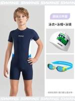 Водонепроницаемый купальник, плавательная шапочка, комплект, 3 предмета