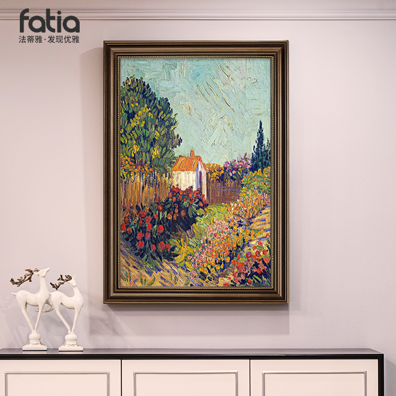 American-Style Decorative Painting, Entrance Hall Hanging Painting, Van Gogh Hand-Painted Oil Painting, High-End Corridor, Hallway, Living Room Mural, European-Style Retro American-Style Decorative Painting, Entrance Hall Hanging Painting, Van Gogh Hand-Painted Oil Painting, High-End Corridor, Hallway, Living Room Mural, European-Style Retro
