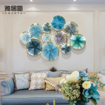 Light Luxury American living room Dining room wall decoration pendant Metal Wrought iron three-dimensional decoration Wall wall jewelry creative