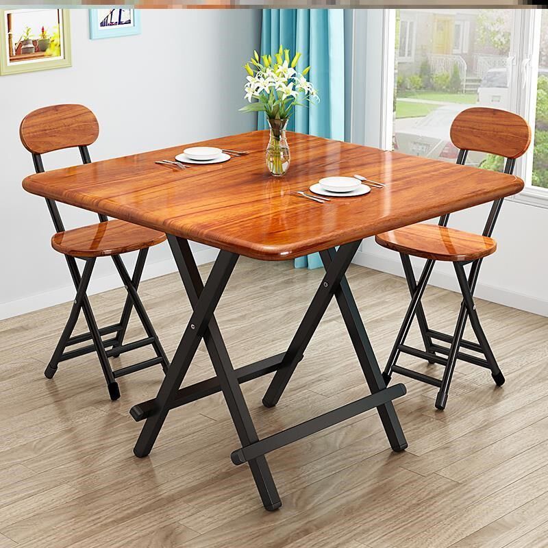 Internet celebrity dining table rental house simple and does not take up space table fast food restaurant stall balcony small can be stored