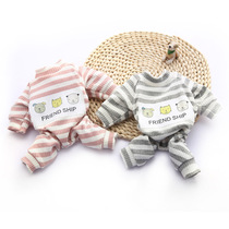 Than bear pet Teddy dog summer dress Puppy dog clothes Spring and summer Pajamas Thin four-legged clothing Poodle home clothes