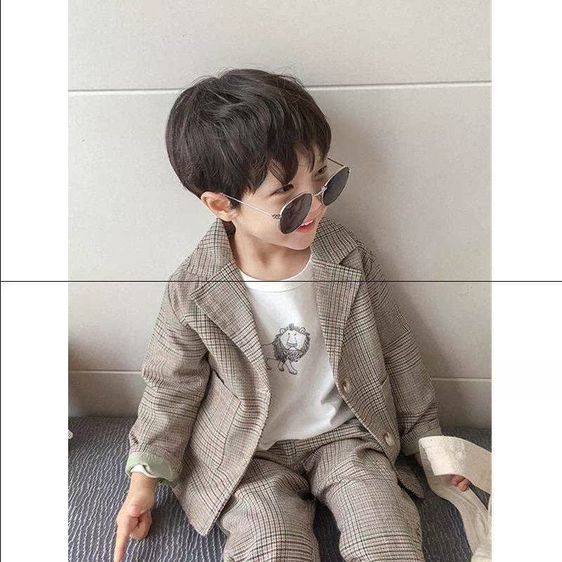 Chàng trai Xuân Thu Set New Boy Suit Coat 2019 Fall Childrens Giải trí hai mảnh bộ không khí.