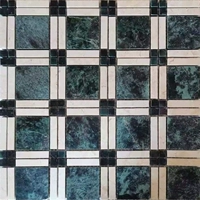 Большой цветочный зеленый шахматная доска