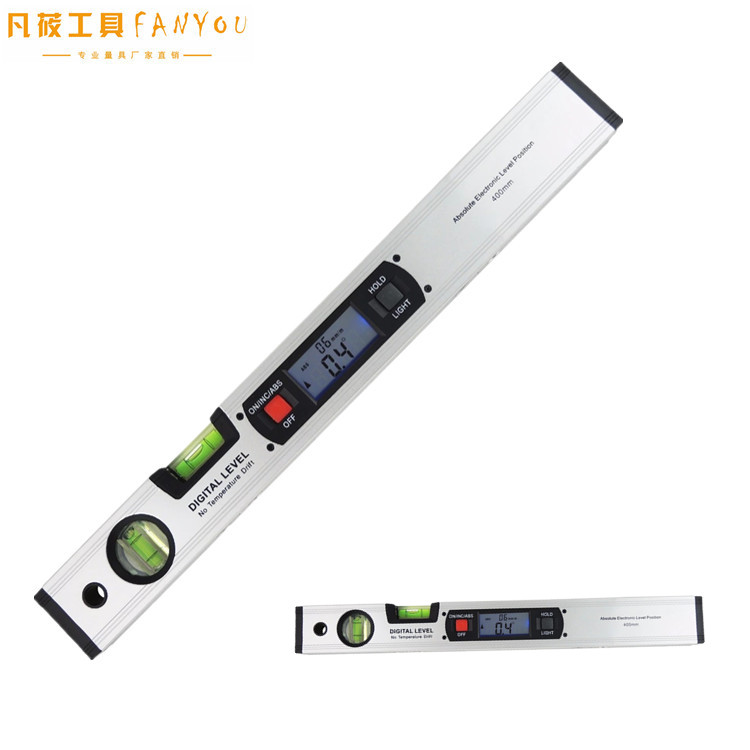 With magnetic backlit digital display aluminum alloy level ruler slope meter inclinometer angle ruler protractor level meter