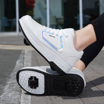 Childrens Heelys shoes boys and girls adult skates two-wheel flying shoes with wheeled shoes female students roller skates
