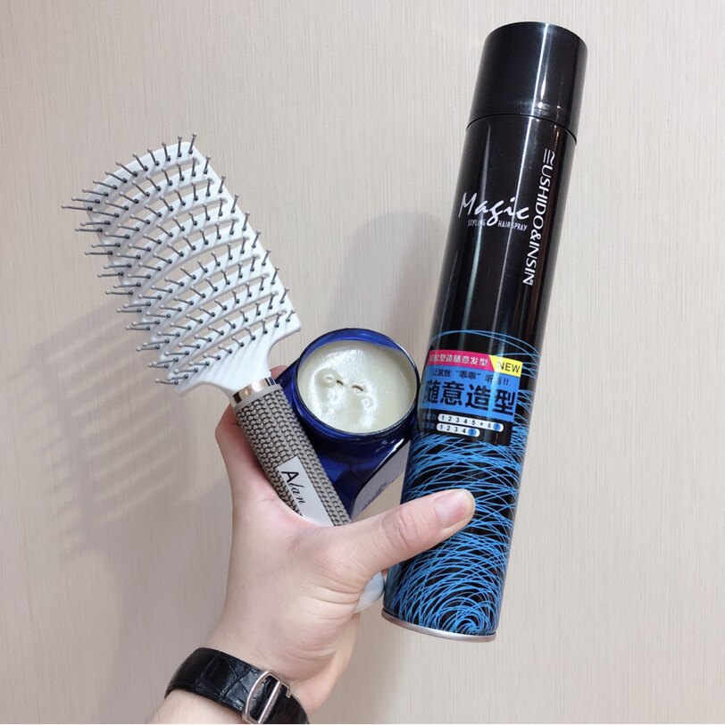 Xiamen Alan Modeling Three - piece comb hair dry rubber backhead fluffy texture roll straight hair are recommended