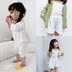 Đậu một vài mẫu trẻ em màu trắng cơ bản mẫu nam và nữ cotton bé Áo thun bé jumpsuit quần leo núi - Quần quần trẻ em Quần
