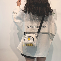 Han Prints Teenage Girl Soft-girl Slanted Satchel Girl Chic Day Ensemble Student Cute Sails Cloth Bag Little Fresher Little Bag Girl