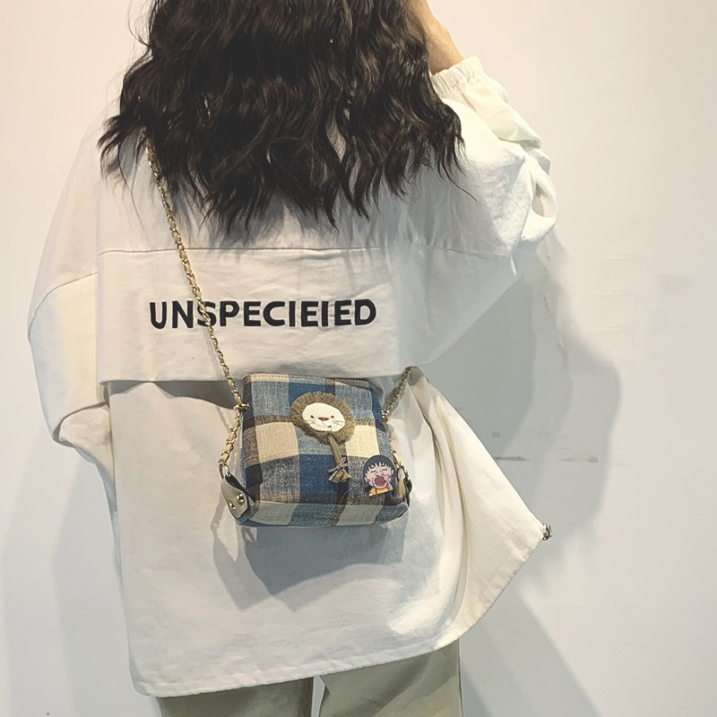 Cute packet bag Girl Pack 2022 new student Han prints Superfire Canvas Fairy 100 hitched satchel bag