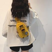 Upper New Mini Packet Bag Woman Bag New 2022 Canvas Woman Skew Satchel 100 Hitch Super Fire Fashion Small Chest Bag