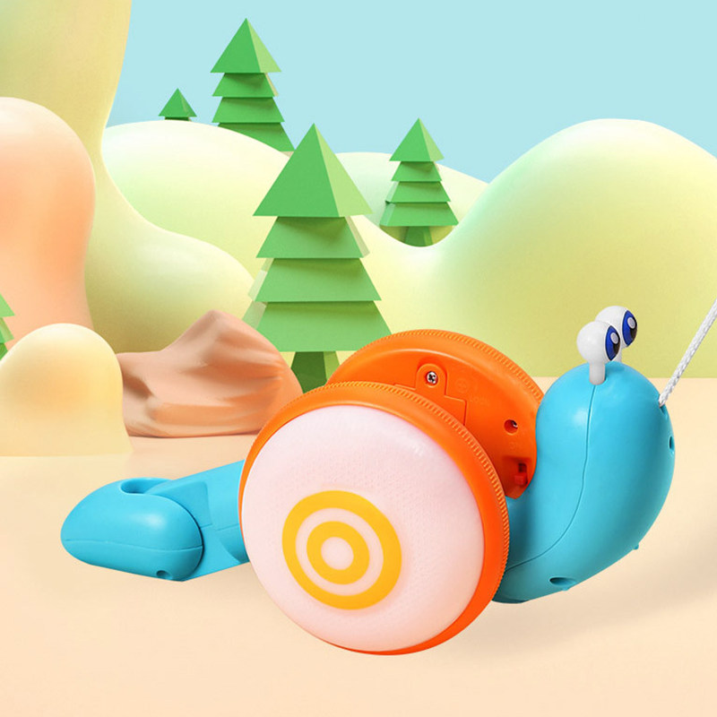Electric lead rope snail toy baby toddler drag Electric lead rope drag traction will climb matchmaking small snail caterpillar