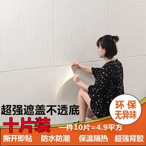 Wallpaper self-adhesive commercial waterproof wall sticker ash wall wall rental room special lime wall wall covering cement