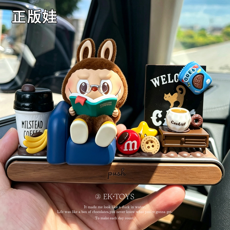 Bubble Mart Labubu Temporary Parking Number Plate, Moving Car Phone Number, Car Dashboard Ornament Bubble Mart Labubu Temporary Parking Number Plate, Moving Car Phone Number, Car Dashboard Ornament