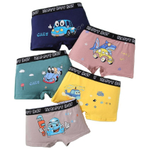 5Pcs Childrens Underwear Baby Cotton Shorts Superhero Carto