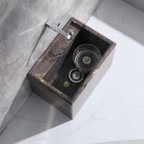 Washing mop pool 58x39 balcony bathroom basin mop pool Marble floor-to-ceiling French purple