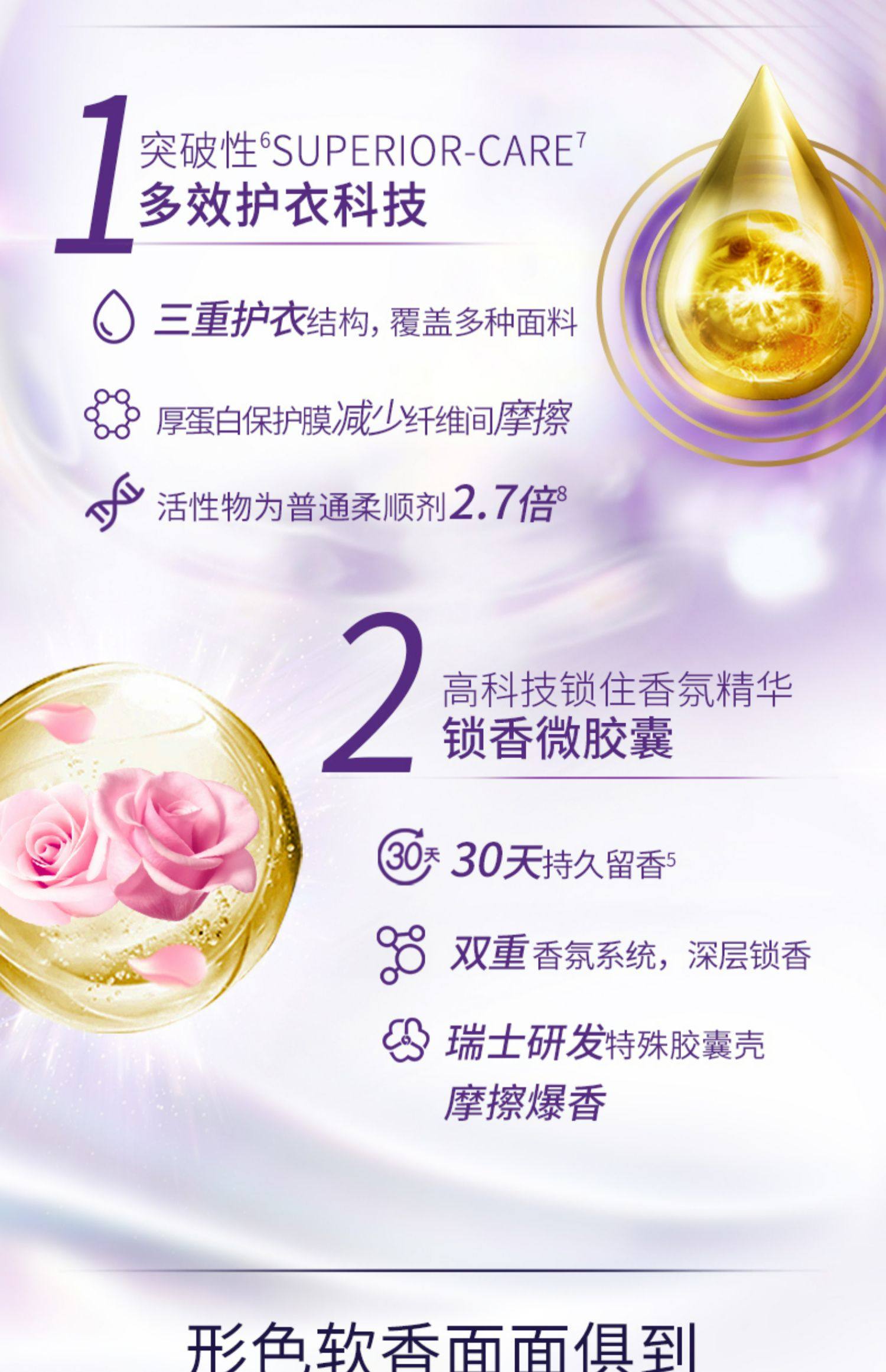 金纺 高能护衣精华衣物护理柔顺剂 700g*2瓶 天猫优惠券折后￥51包邮（￥149-98）