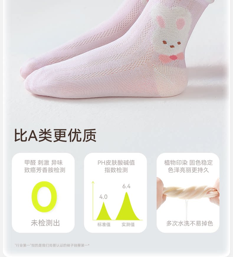 【100%棉】女童袜子夏季薄款纯棉透气网眼袜儿童女宝秋季宝宝童袜 — 12