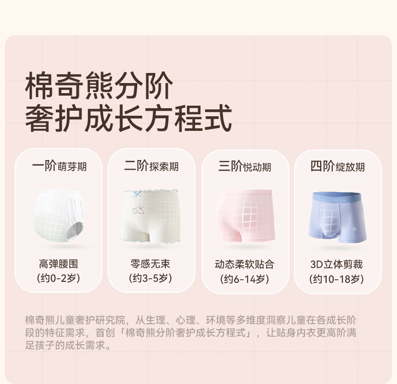 女童内裤a类长绒棉儿童三角裤女小童宝宝中大童女孩透气四角短裤 — 16