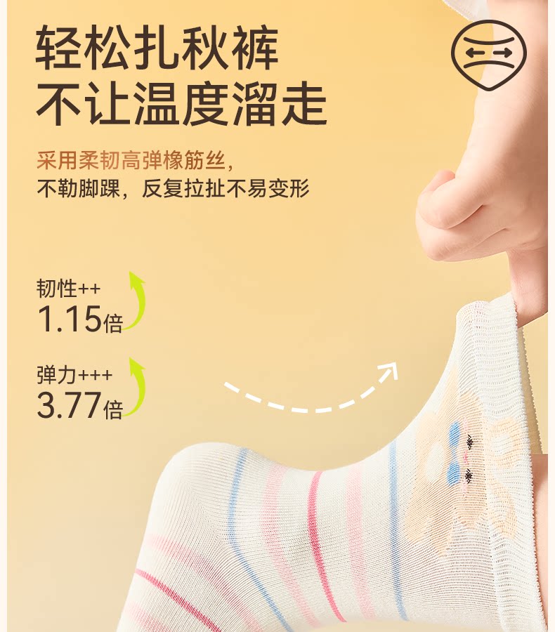 儿童袜子纯棉袜女童宝宝秋季薄款透气长筒袜小女孩高筒秋棉袜童袜 — 13