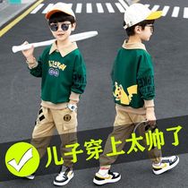 Children's clothing Boys' autumn suit 2020 new foreign gas 6 Boys 7 Spring and autumn 8 handsome 9 Korean version 10 tide 12 years old