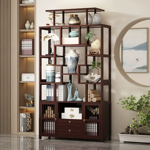 Новый стеллаж Bogu в китайском стиле из немассивного дерева Duobao Pavilion стеллаж для хранения чая витрина офисный чайный сервиз украшения стеллаж для хранения