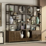 Стойка Bogu из цельного дерева, китайский чайный шкаф, чайная комната, чайный сервиз, стеллаж для хранения Duobao Pavilion, стеллаж для выставки товаров чайных товаров, стеллаж для выставки товаров для чайных чашек