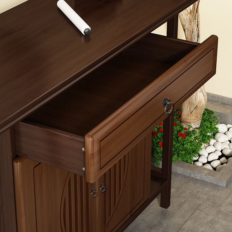 New Chinese-Style Entrance Table, Zen-Style Foyer Narrow Table, Modern Minimalist Living Room Side Table, End View Table, Foyer Cabinet