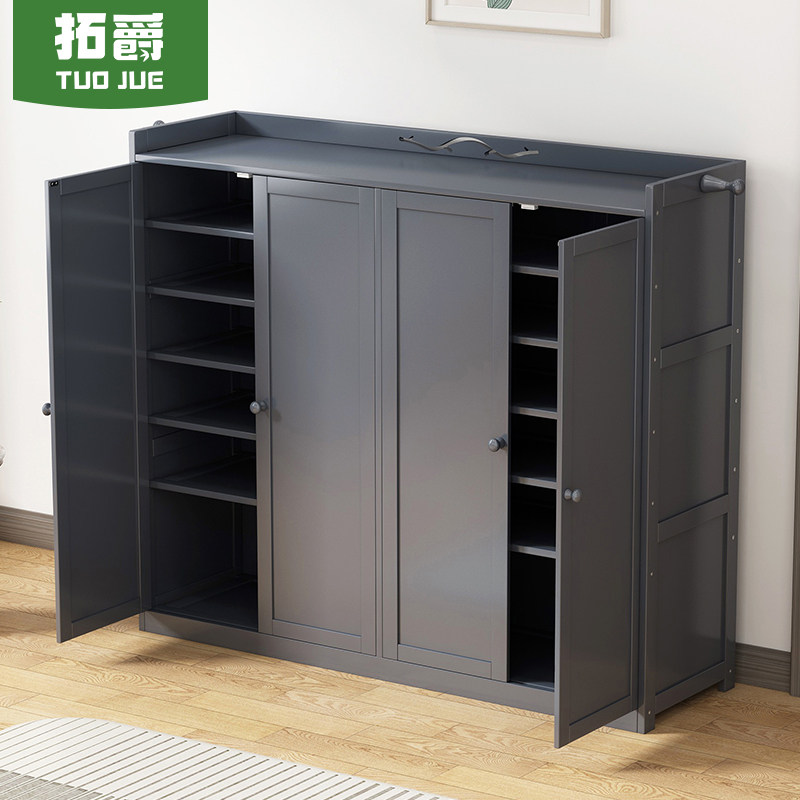Shoe Rack Subsimplicity Home Doorway Province Space Storage Deviner Economy Type Indoor Nice-Looking Multilayer Solid Wood Shoes Cabinet-Taobao