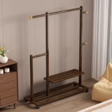 Вешалка для одежды, напольная передвижная вешалка для одежды для спальни, прикроватная вешалка для ночной одежды, вешалка для одежды из нетвердого дерева