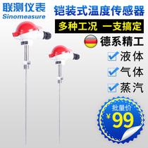 WRN130 Armored thermocouple K type Pt100 platinum thermal resistance wzp-230 temperature sensor wrnk-131