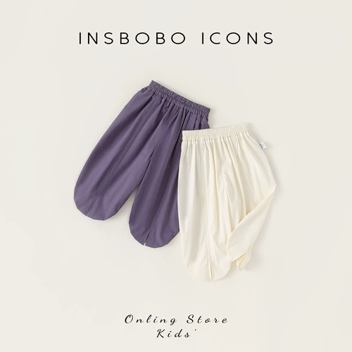 Штаны, средство от комаров для девочек, летняя детская тонкая летняя одежда, в западном стиле