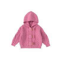 Girls sweater coat autumn clothing 2024 new baby sweater knitted cardigan childrens clothing little girl spring and autumn clothing