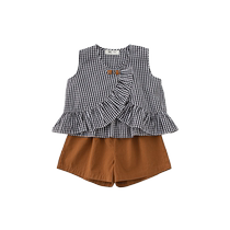 Girls summer clothes suit 3-5 years old baby girl lively age-reducing suit summer clothes childrens casual suit girls clothes