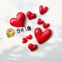 Love big red love badge pin brooch clothes bag accessories buckle red heart in stock