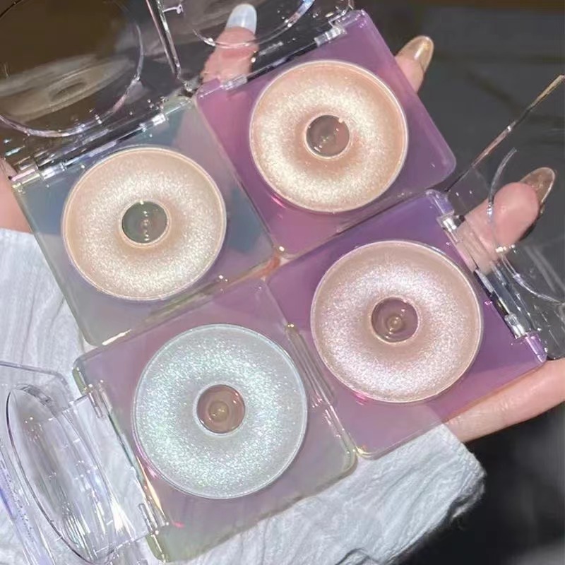 Fairy potato mud high light repair disk drilling ginger glittering diamond flashing body face brightening nose powder cake