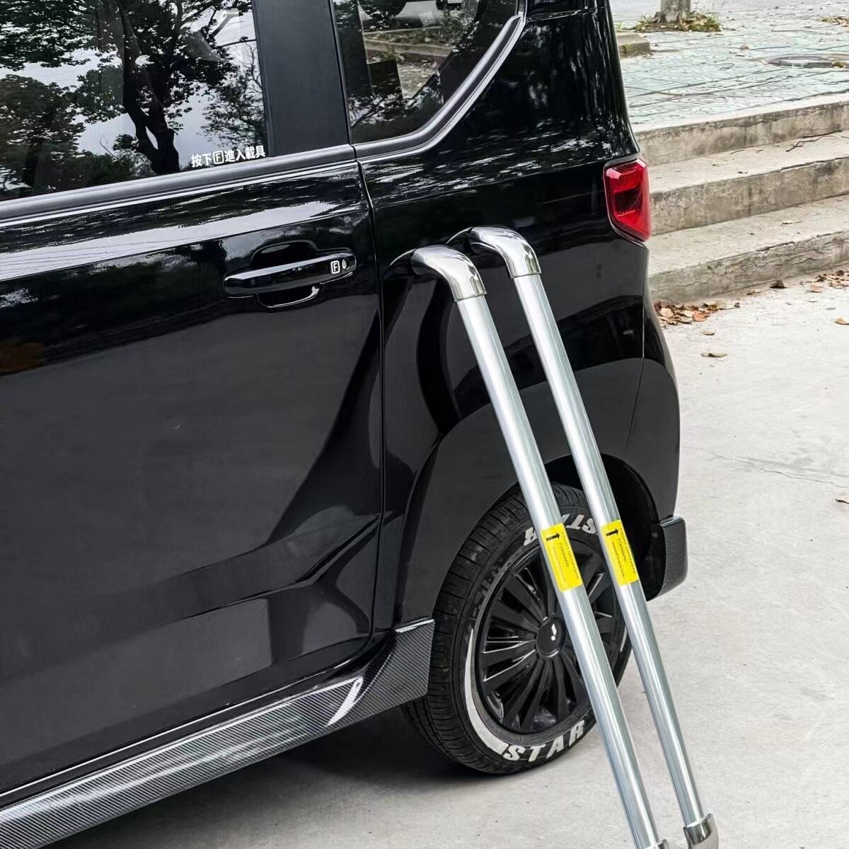 Wetsubishi Hongguang miniEV special luggage rack stainless steel without punch and leakage car baggage rack