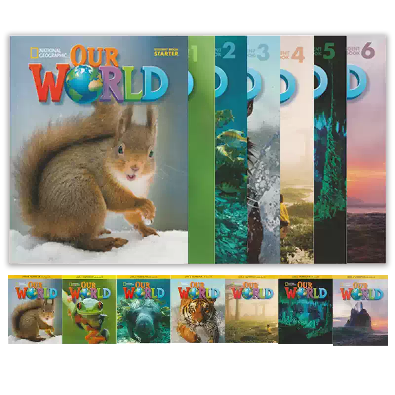 原版Our World英语教材美国国家地理OurWorld儿童英语自然百科知识书