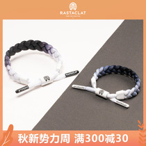 RASTACLAT Official Small Lion Gradient Series SHERIFF Black White Classic Laces Bracelet