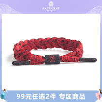 RASTACLAT Official Little Lion Splash Ink Series Red Black Mini-Lovers Laces Bracelet bracelet
